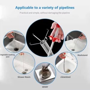 ড্রেন ক্লিনার ক্লগ রিমুভাল ক্লিনিং টুল / Drain / Basin pipe/ Tar Cleaner