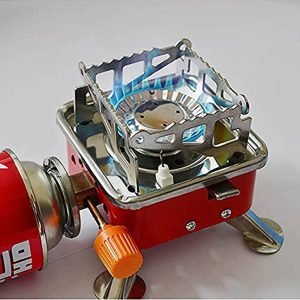 Portable Card Type Campaign Butane Gas Stove Burner With Steel Pipe And Regulator